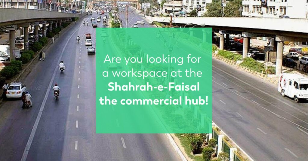 Are you looking for a workspace at the Shahrah-e-Faisal the commercial hub!